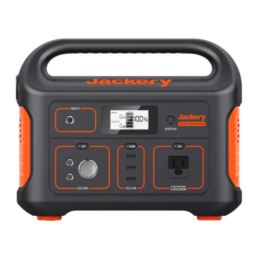 Jackery Explorer 500 - Power Station Manual