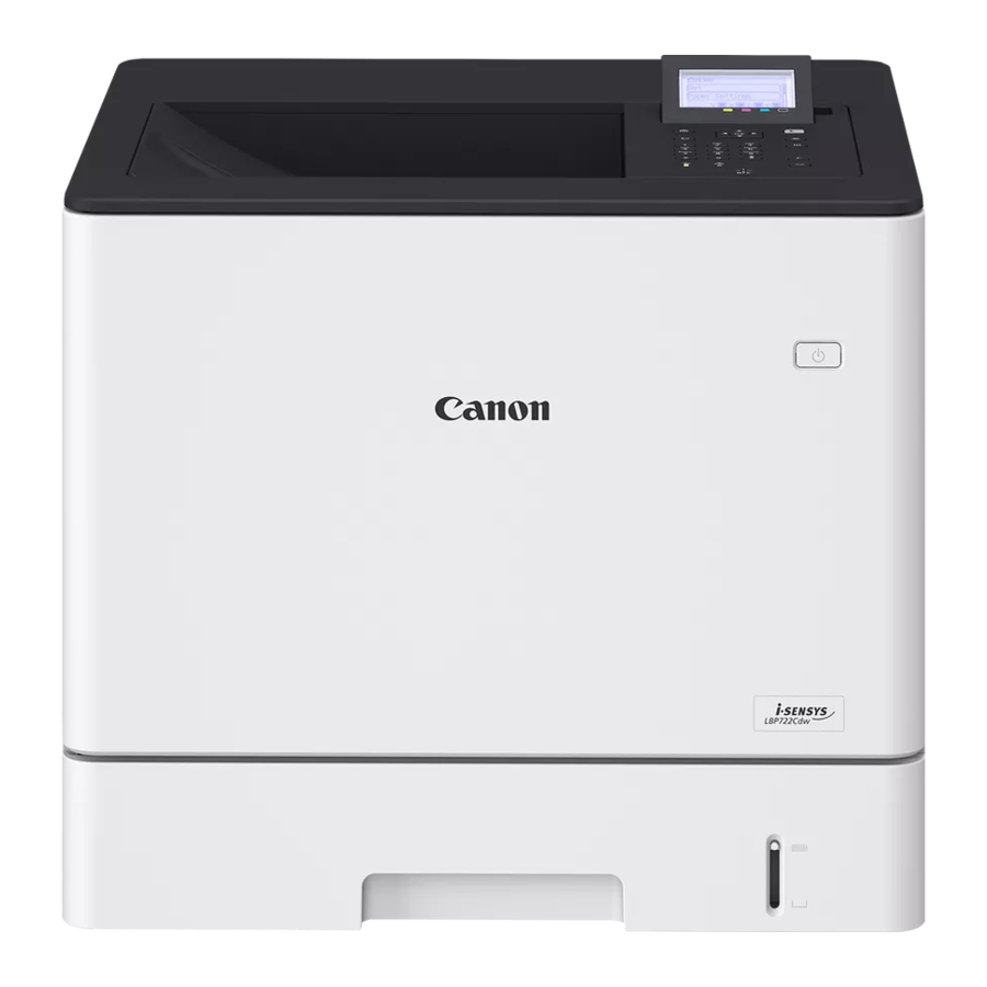 Canon image CLASS, LBP720 Series Manual