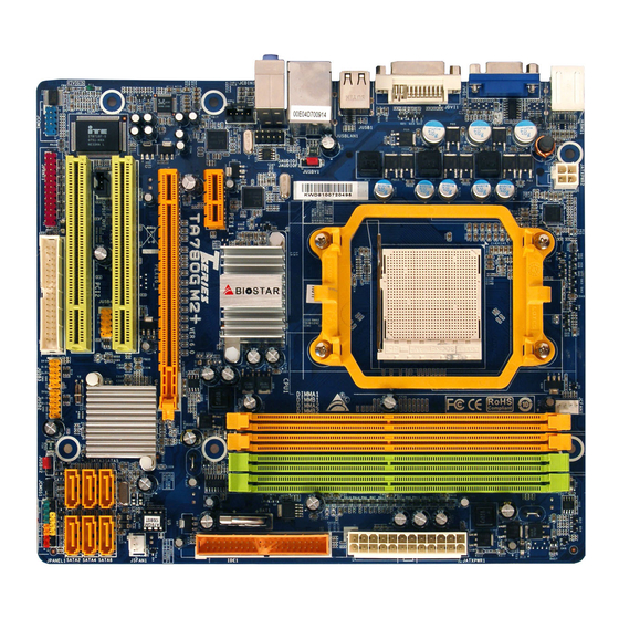 Biostar TA780G M2 Manuals
