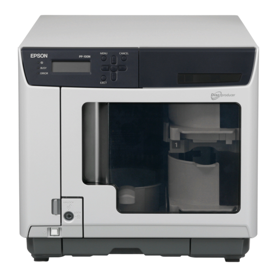 Epson Discproducer PP-100 CD/DVD Publisher Specifications