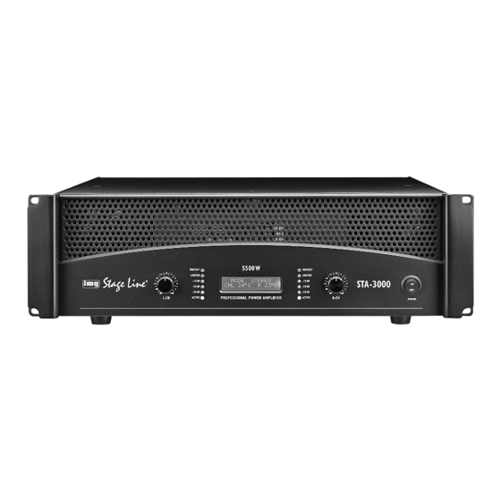 img Stage Line 25.0500 PA Amplifier Manuals
