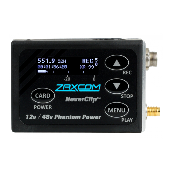 Zaxcom ZMT4 Miniature Transmitter Manuals