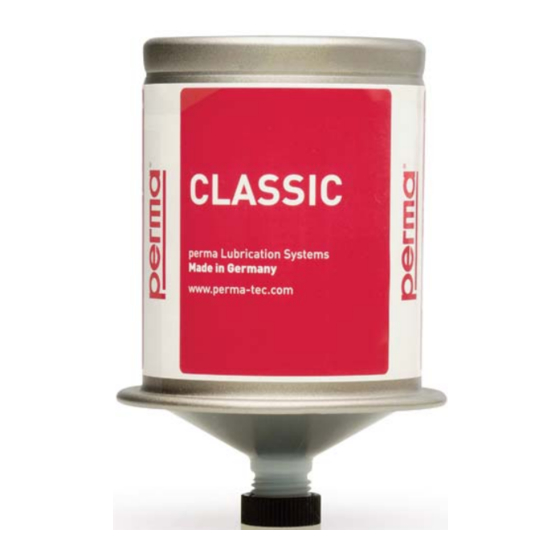 Perma  CLASSIC Operating Instructions Manual