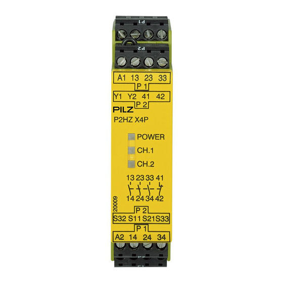 Pilz P2HZ X4P Operating Instructions Manual