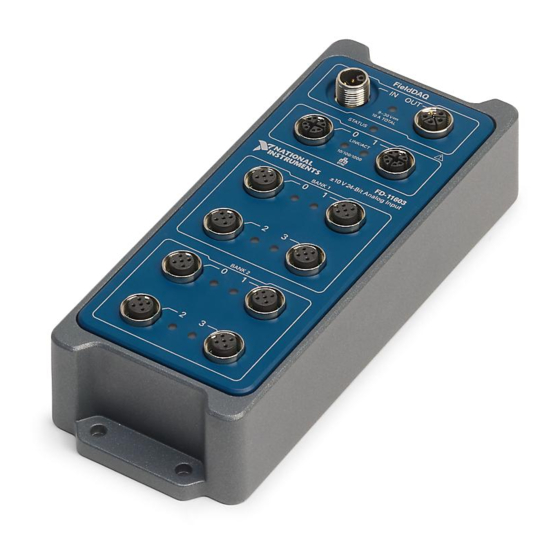 User Manuals: National Instruments FD-11603 Device