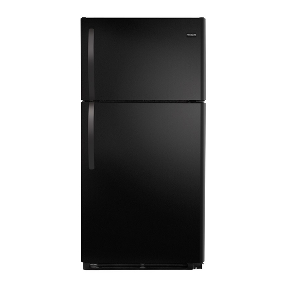 Frigidaire FRT17HB3JW - 17 Cu Ft Refrigerator Service Data Sheet