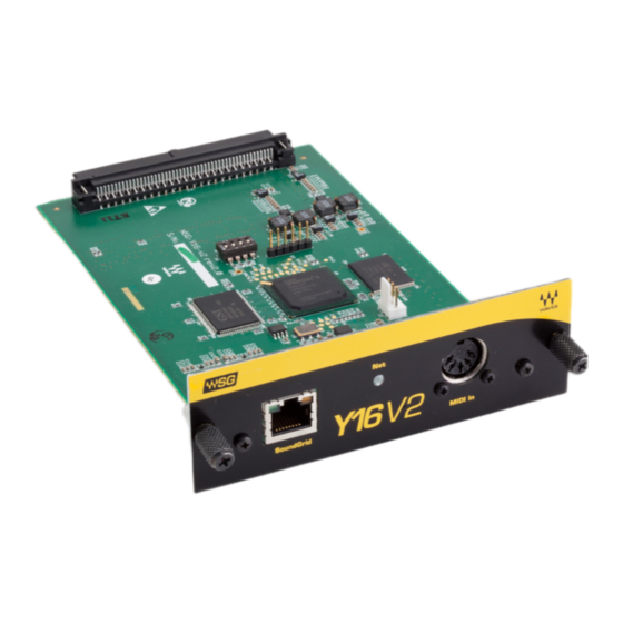 WSG Y16 User Manual