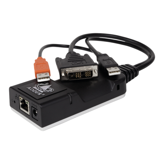 ADDER ADDERLink INFINITY 101T-DVI User Manual