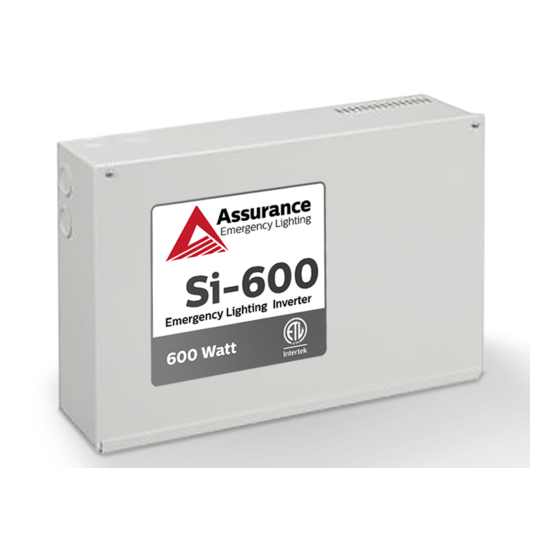 Assurance Emergency Lighting Si-400 Instructions