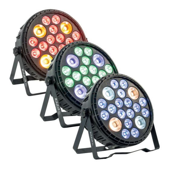User Manuals: Ibiza BIGPAR-16RGBW4A LED PAR Spotlight
