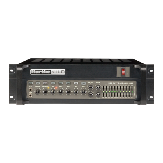 Hartke KILO 1000WATT Owner's Manual