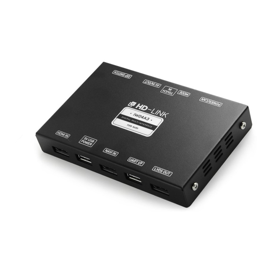 Car Solutions IW03C-SB Instruction Manual