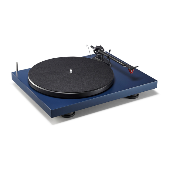 Pro-Ject Audio Systems Debut Carbon EVO Preparation Manual