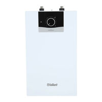 Vaillant eloSTOR exclusive Installation And Maintenance Instructions Manual