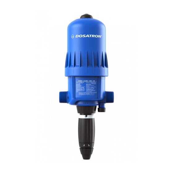 dosatron D40MZ2 Instructions Manual