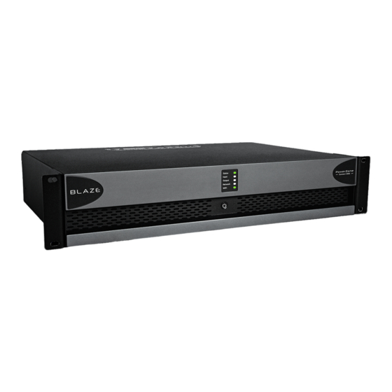 Blaze PowerZone Connect 1002 Installation Manual & User Manual