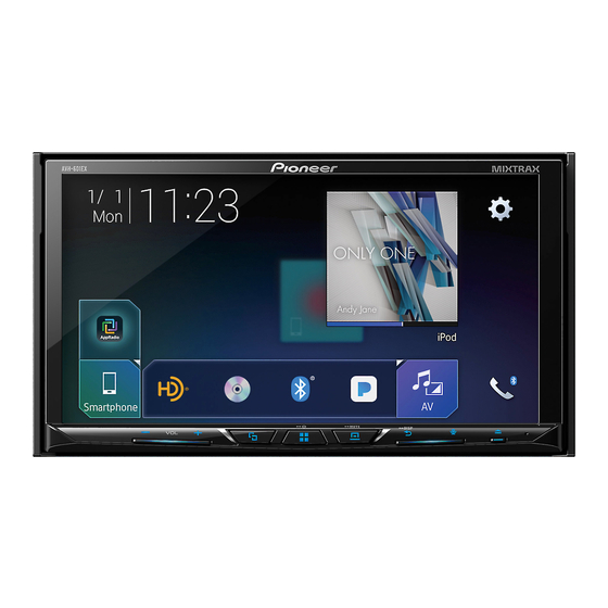 Pioneer AVH-601EX Installation Manual