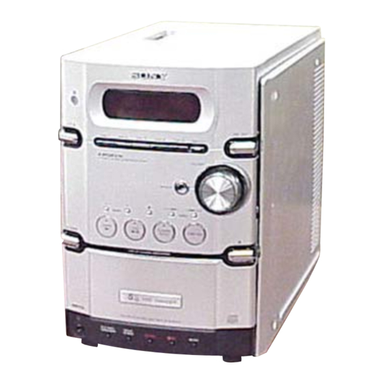 Sony hcd-hpx10w Manuals