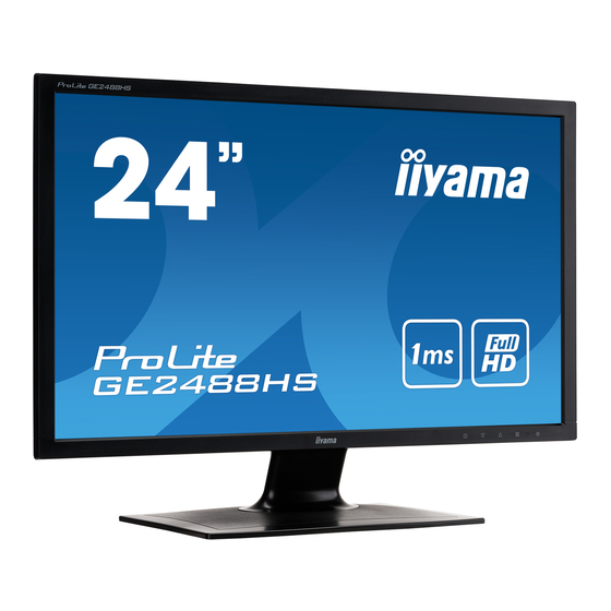 iiyama ProLite GE2488HS Manuals