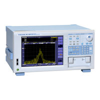 YOKOGAWA AQ6373B-02 Getting Started Manual