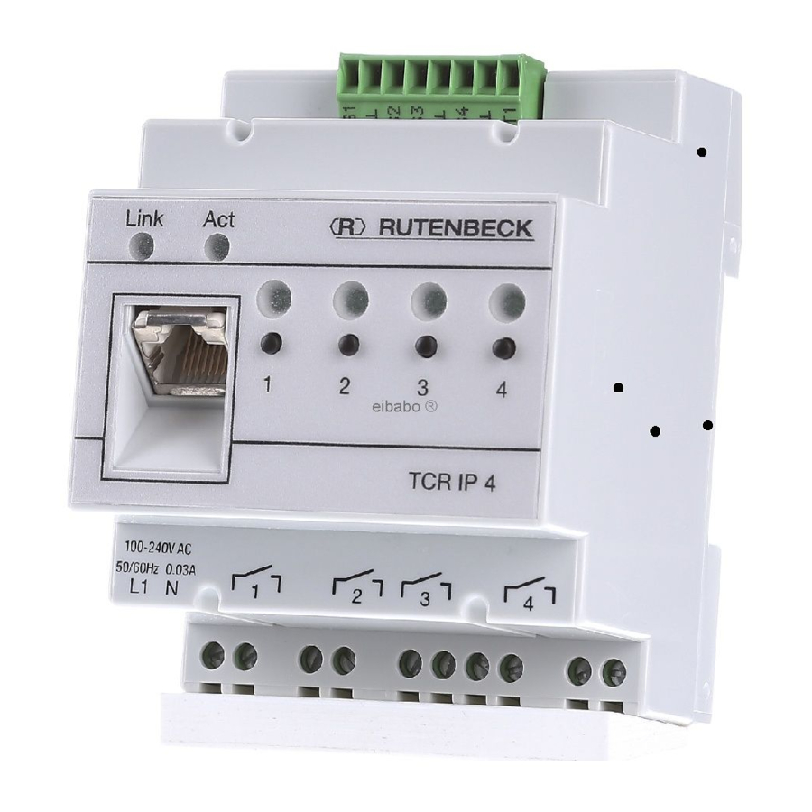Rutenbeck Control IP 4 Manuals
