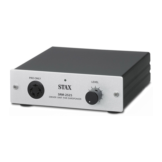 STAX SRM-252S User Manual