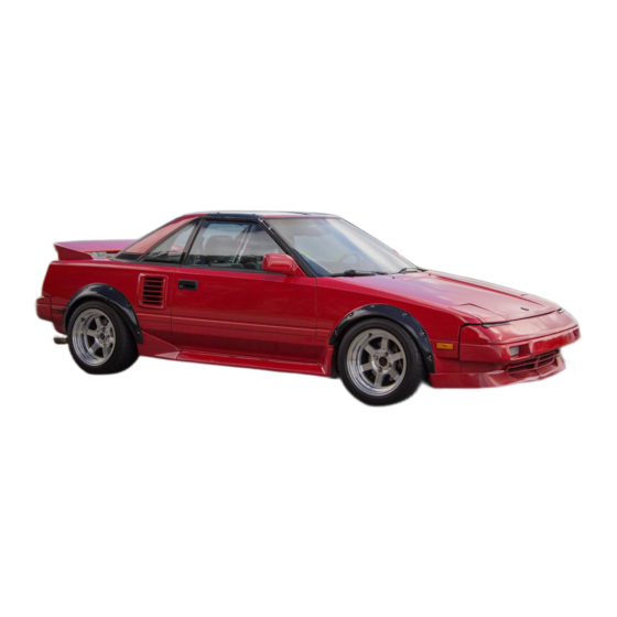 Toyota MR2 1987 Owner's Manual