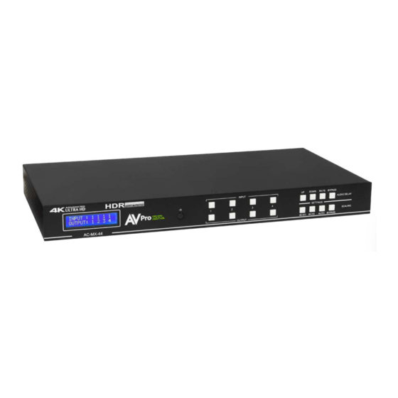 AVProEdge AC-MX-44 User Manual