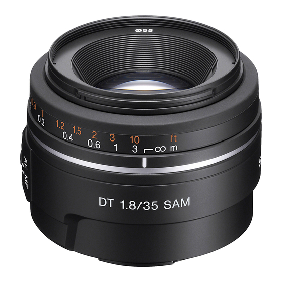 Sony SAL-35F18 Specification Sheet