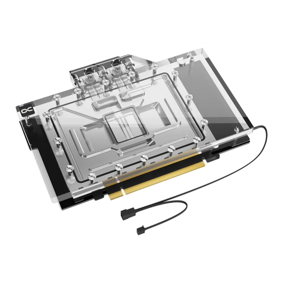 Alphacool Eisblock Aurora Geforce RTX 4090 Aorus Master Gaming Manual