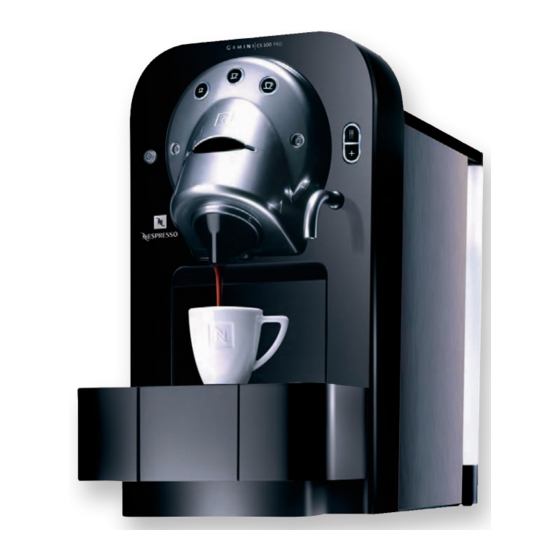 Nespresso GEMINI CS 100 PRO - DETARTRAGE Descaling Manual