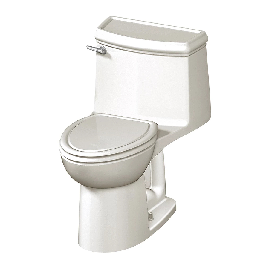 American Standard Traditional Champion 4 Elongated Right Height One-Piece Toilet 2034.004 Specification Sheet