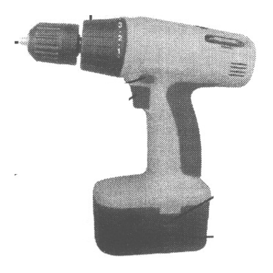Power first 3/8" 12 Volt Reversible Cordless Drill Owner's Manual