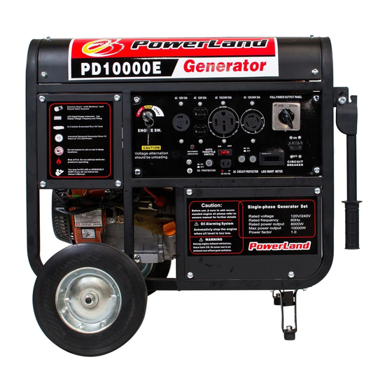 PowerLand PD10000E Portable Generator Manuals
