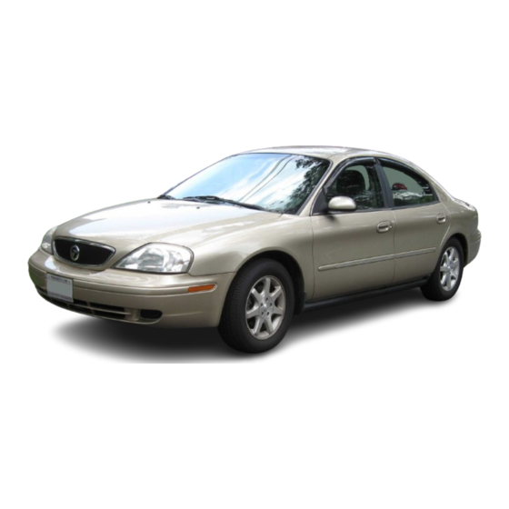 Mercury Sable 1999 Owner's Manual