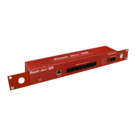 Avtech Room Alert 32S User's Manual & Reference Manual