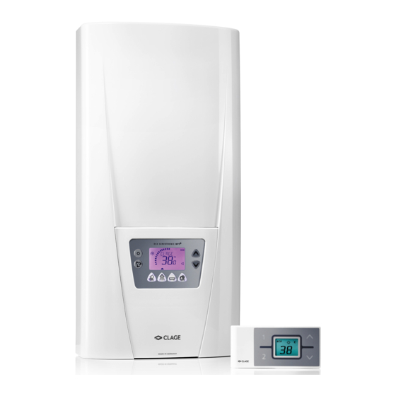 clage DSX SERVOTRONIC MPS Installing Instructions For The Professional