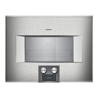 Gaggenau BS45.111 User Manual And Installation Instructions
