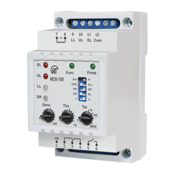Novatek-electro MCK-108 Pump Controller Manuals
