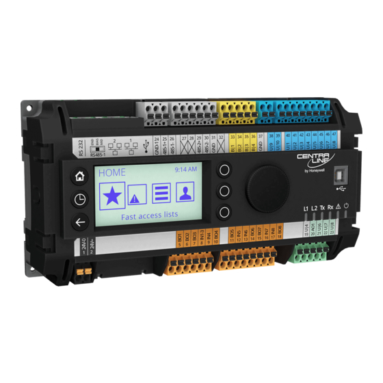 User Manuals: Honeywell CENTRALINE EAGLE Controller