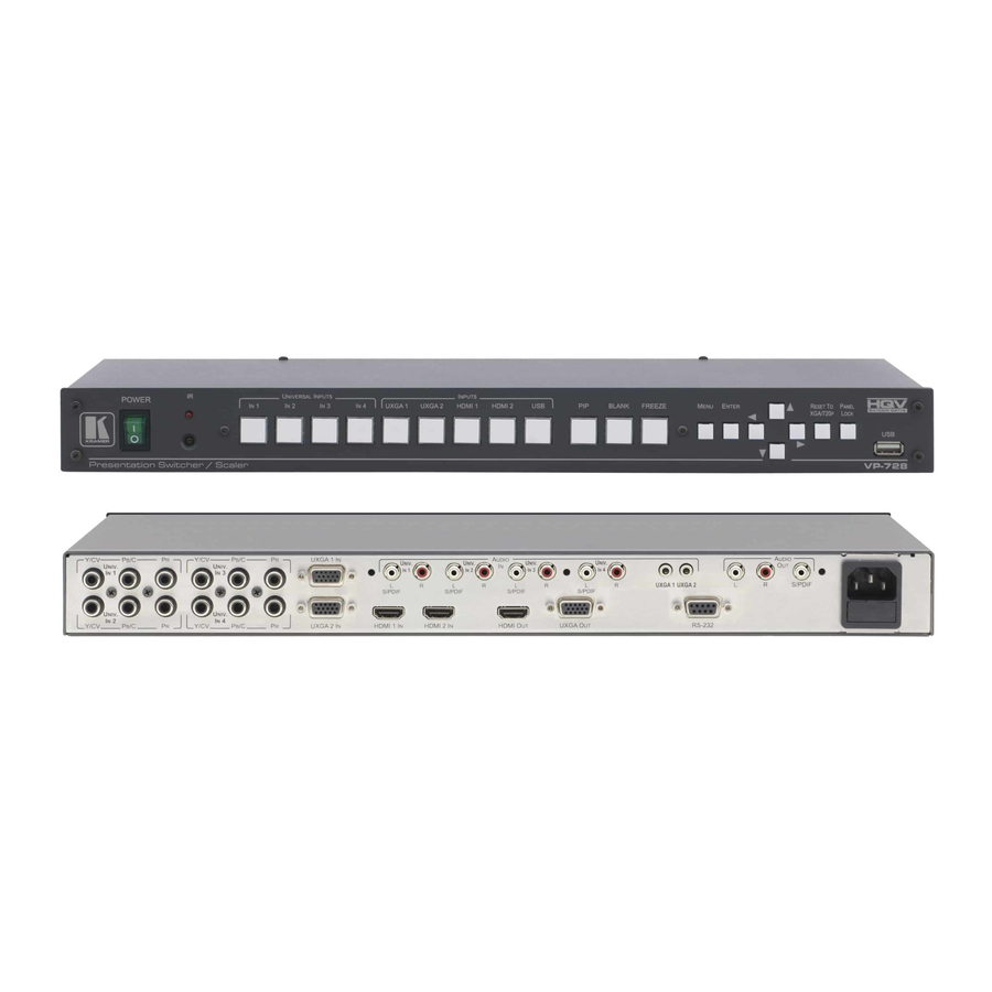 Kramer VP-728 User Manual