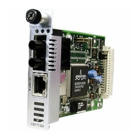 Transition Networks CBFTF1011-100 User Manual