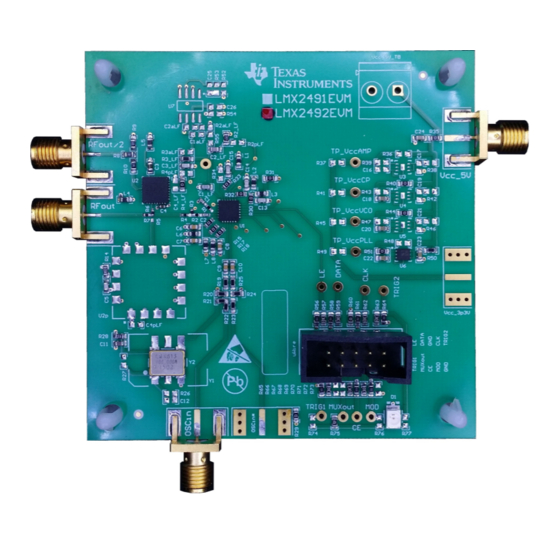 Texas Instruments LMX2492EVM User Manual