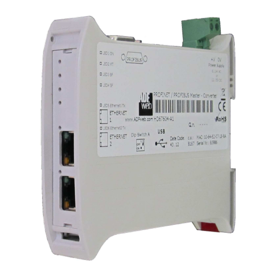 ADF Web HD67B84-A1 User Manual