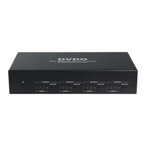 DVDO -Matrix-44-Mini User Manual