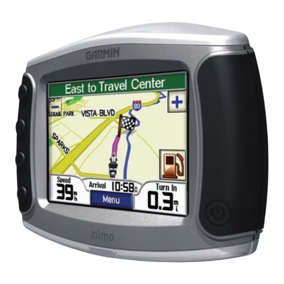 Garmin zumo 450 Quick Reference Manual