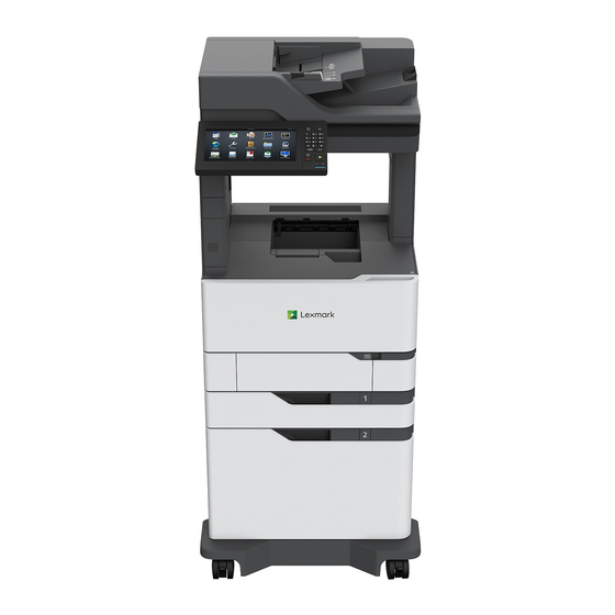 Lexmark MX822adxe User Manual