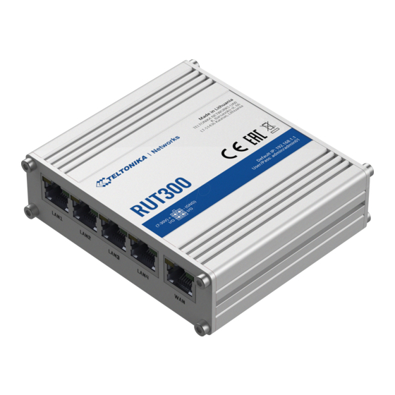 Teltonika RUT300 Quick Start Manual