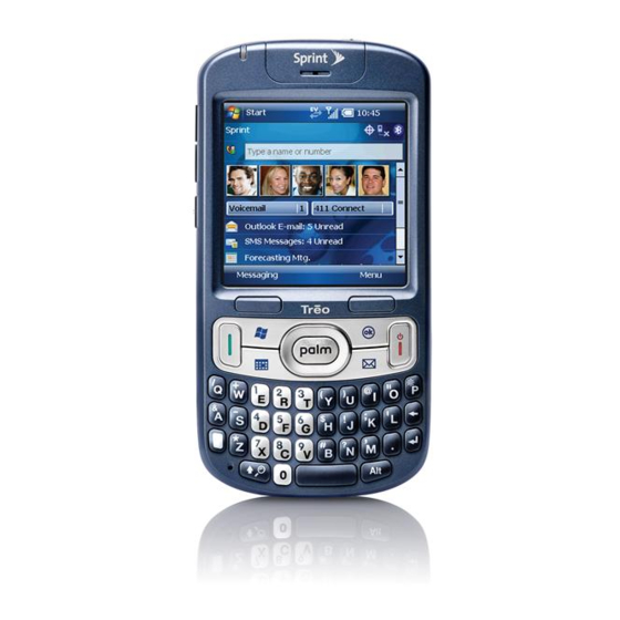 SPRINT PALM TREO 800W SUPPLEMENTARY MANUAL Pdf Download | ManualsLib