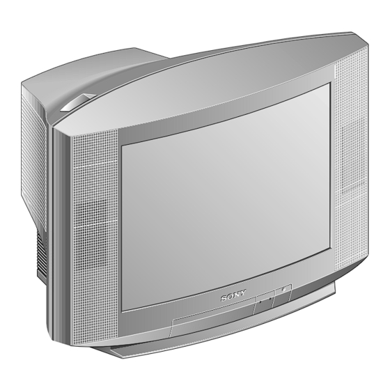 Sony TRINITRON KV-21C5E Service Manual